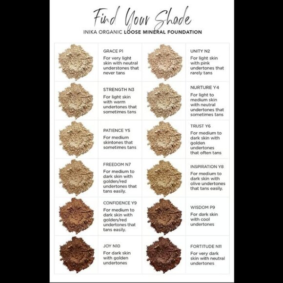 INIKA-Natural Loose Mineral Foundation (SPF 25)| Vegan,Non-Toxic Beauty (Trust) - Picture 3 of 3